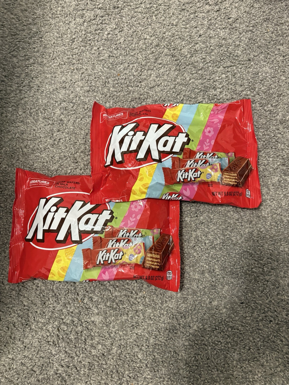 KIT KAT Miniatures Milk Chocolate Wafer, Easter Candy Bag, 9.6 oz (2 PACK)