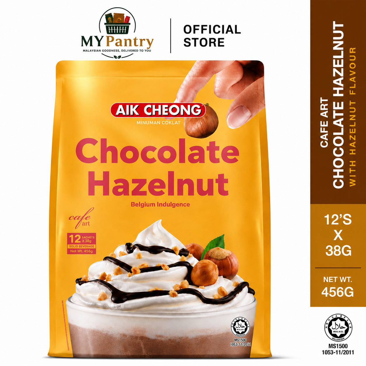 Aik Cheong Cafe Art Hot Chocolate Hazelnut (456g)