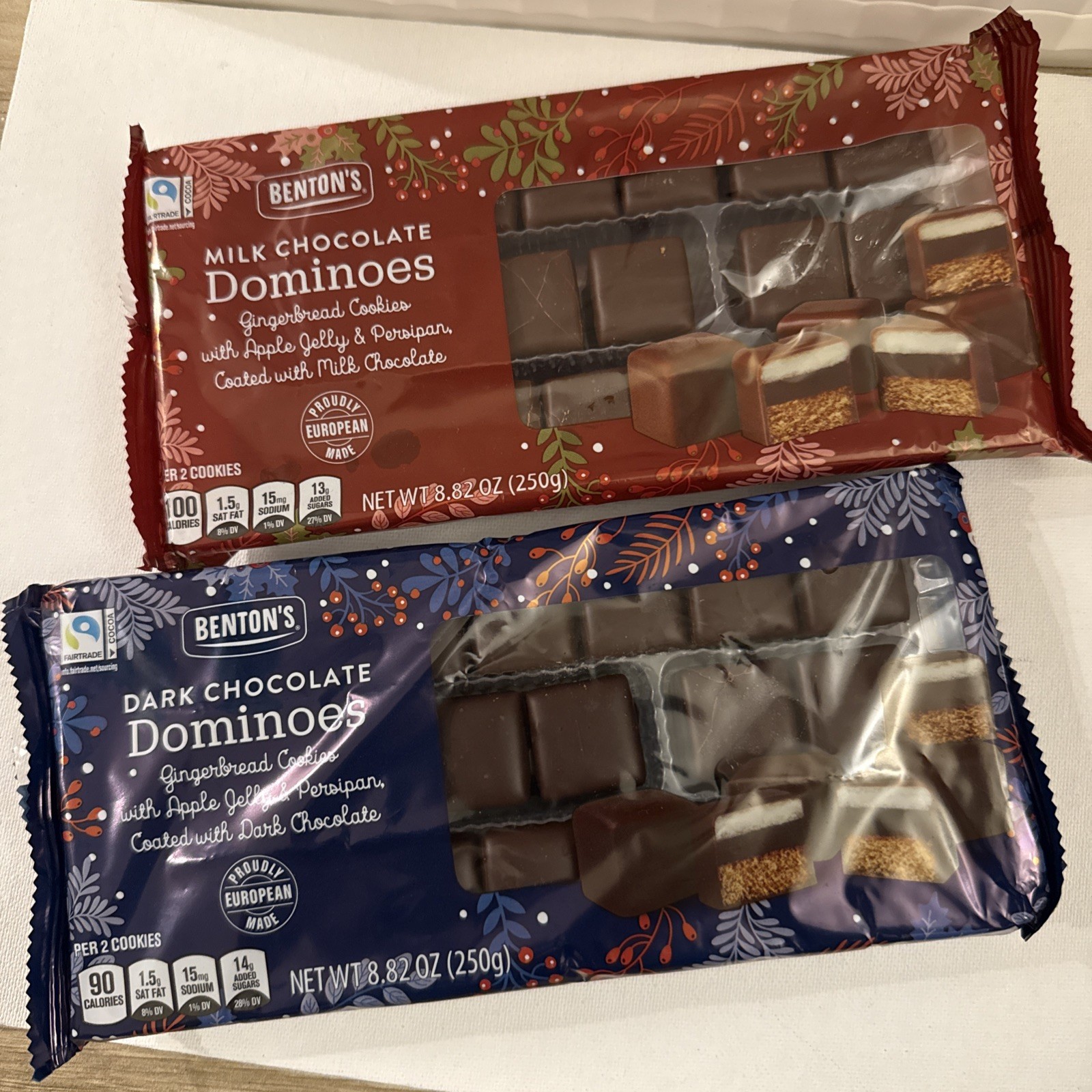 Benton’s Milk & Dark Chocolate Dominoes 8.82oz 250g (2 Bags)