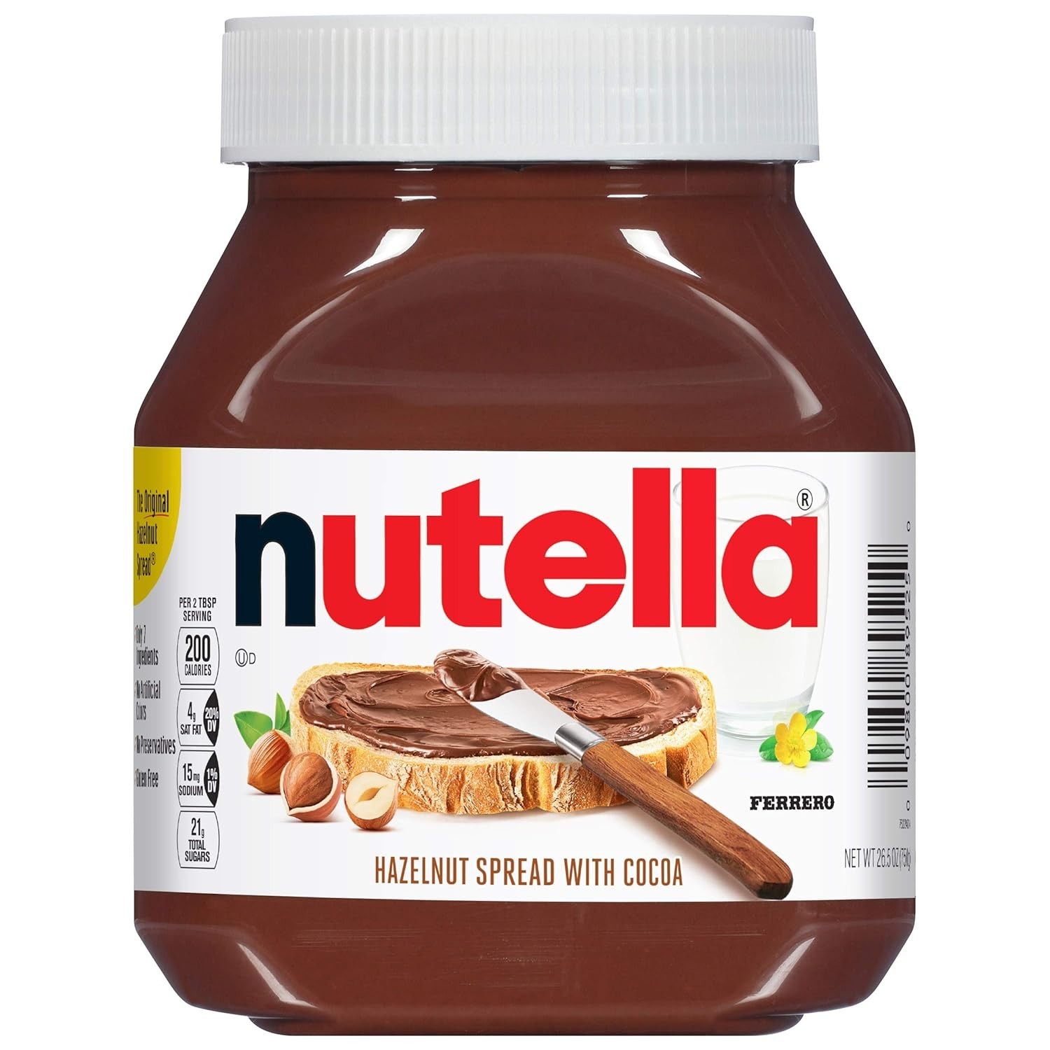 Hazelnut Spread with Cocoa – 26.5 oz for Gourmet Breakfast Enjoyment