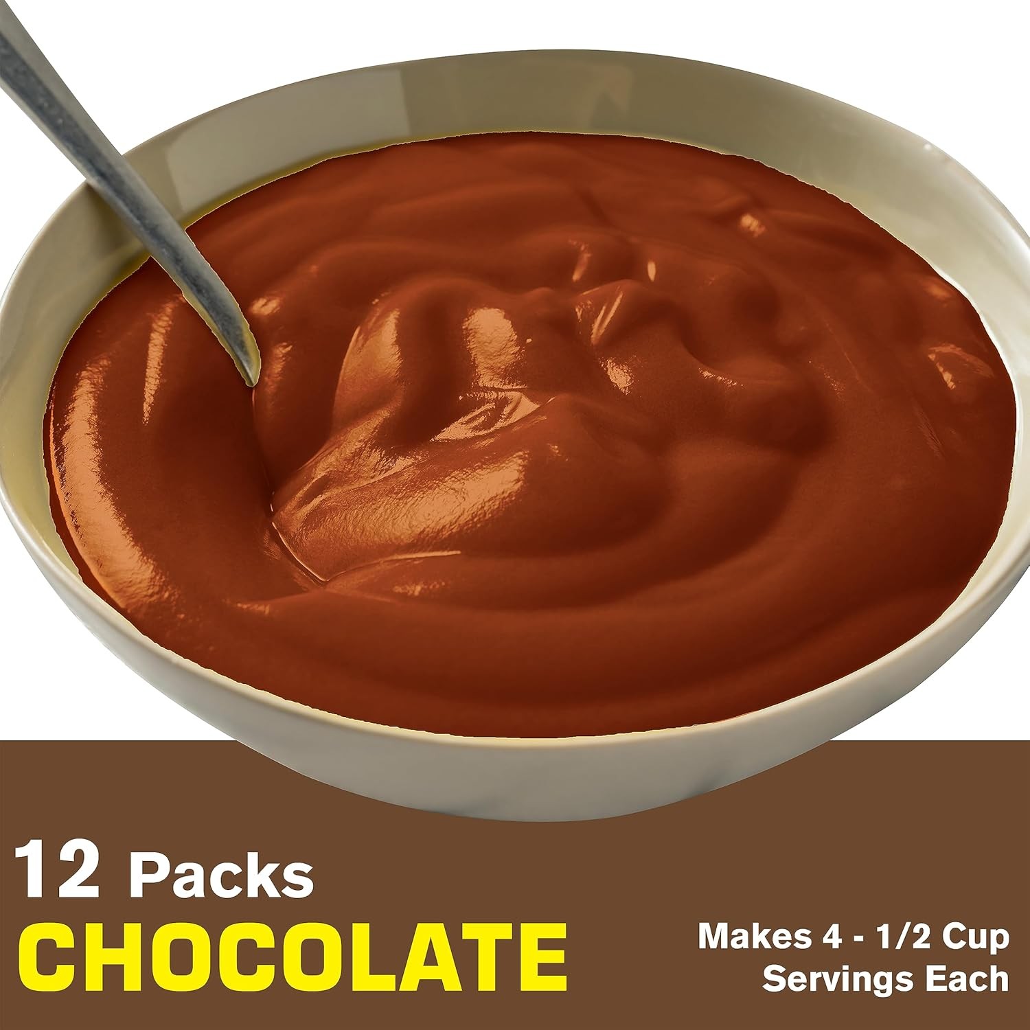 Chocolate Pudding Desserts 3.125-Ounce Cups, Pack of 12, Chocolate Pudding Cups