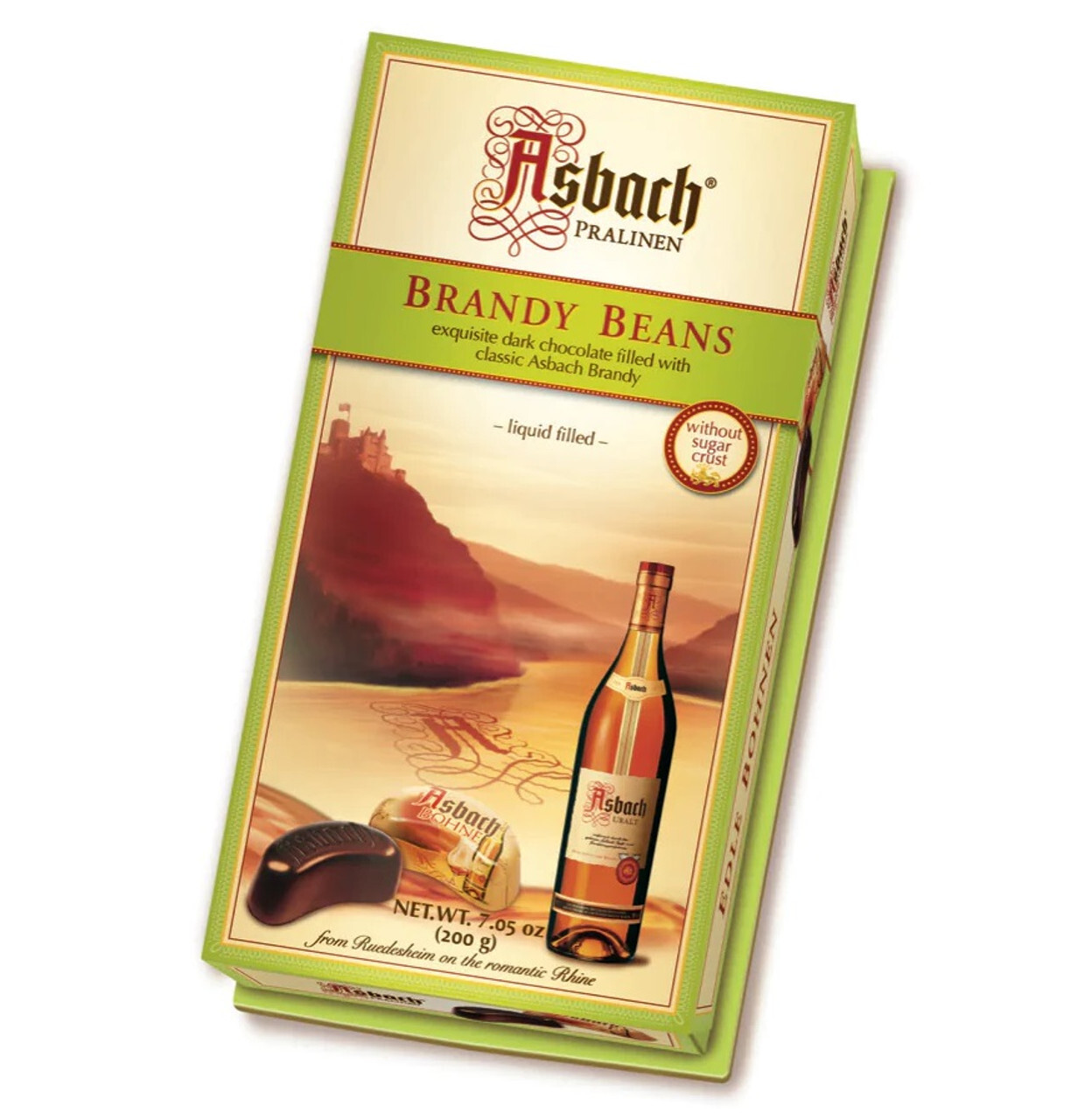 Asbach® Brandy Beans Dark Chocolates filled with German Asbach Brandy 200g