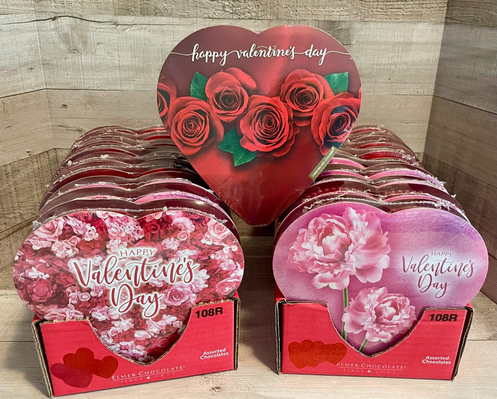 Lot of 20 Valentine Box of Chocolate Truffles 4 oz. Floral Designs – BB 5/27