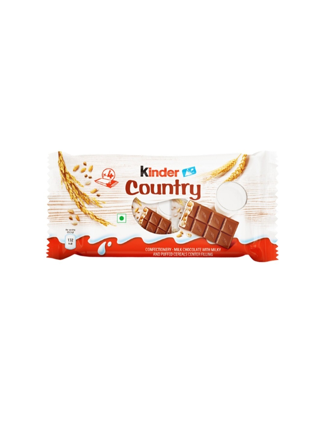 5X Kinder Country Milk Chocolate Bar 94.5 Gram each bar