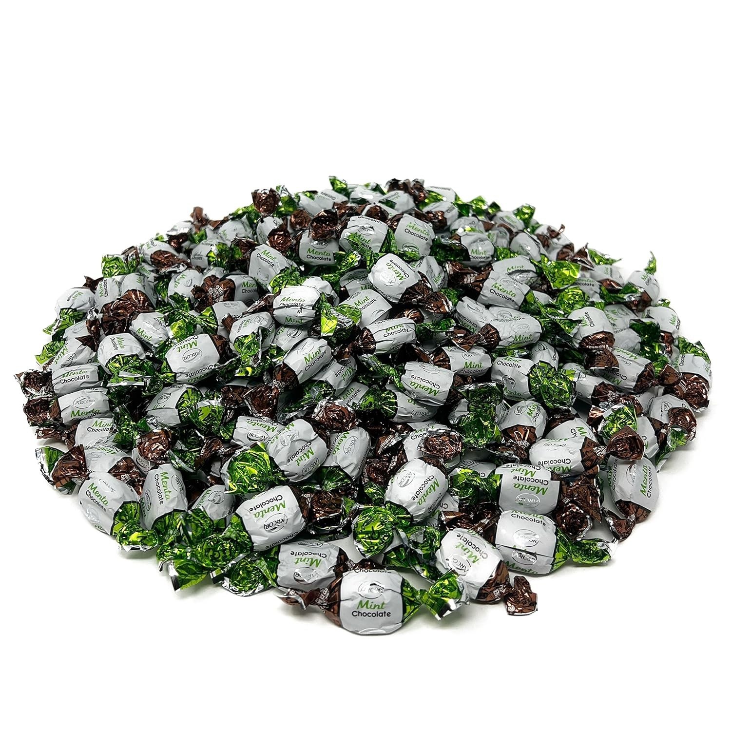 3 lb Resealable Bag of Mint Chocolate Hard Candies | Peanut Free – Sweet Treats