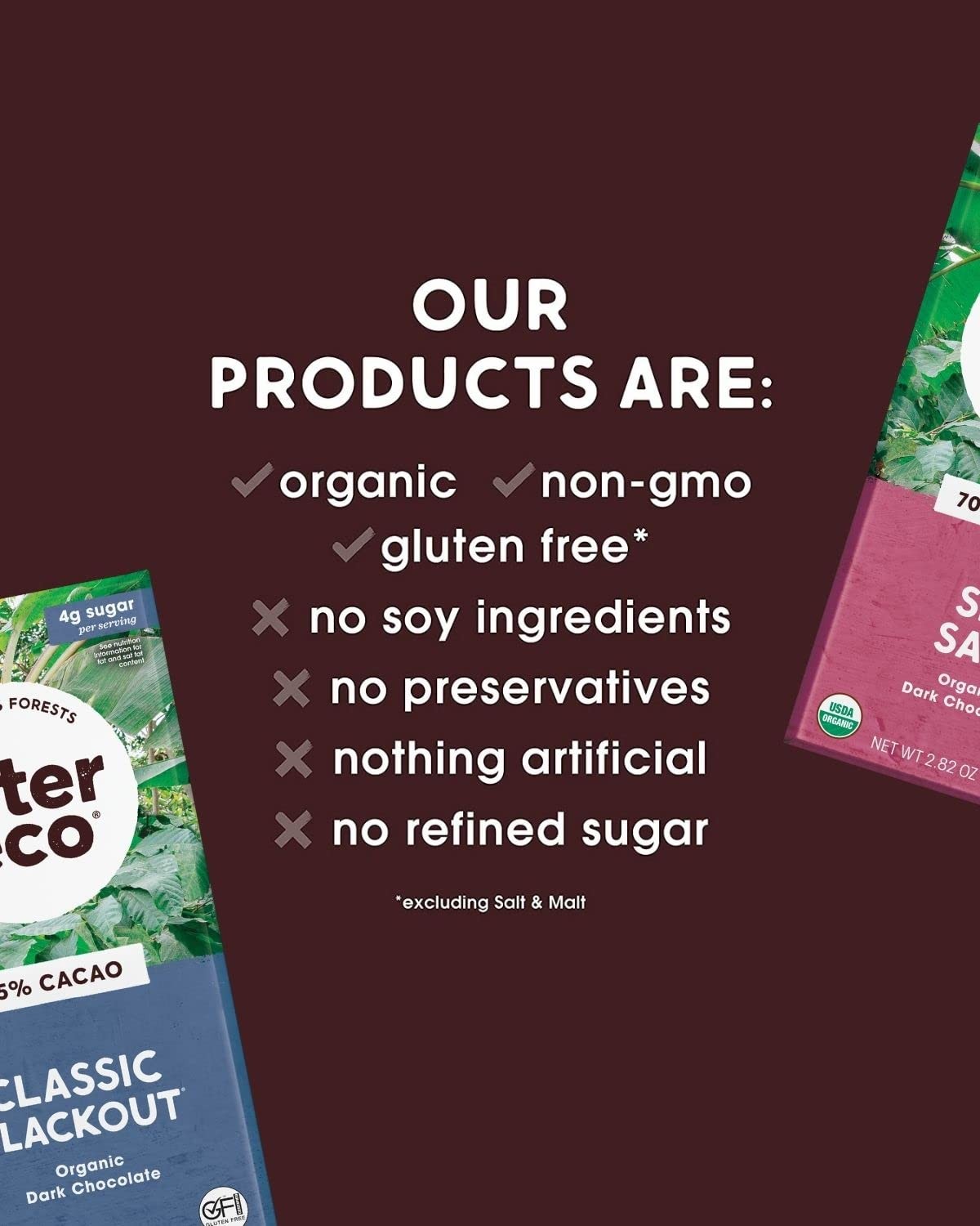 Alter Eco 85% Pure Dark Cocoa Chocolate Bar