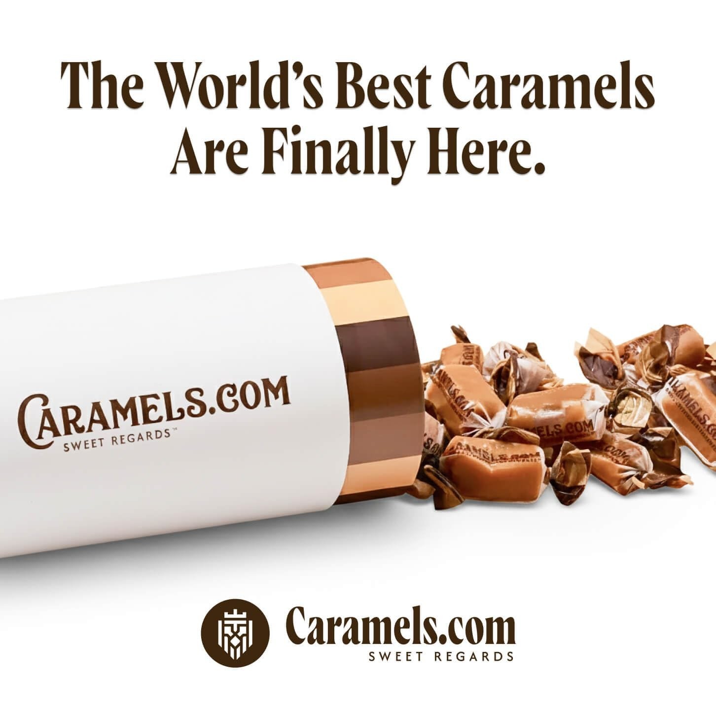 Gourmet Chocolate Brownie & Peanut Butter Caramels 2 Pack | Individually Wrap…