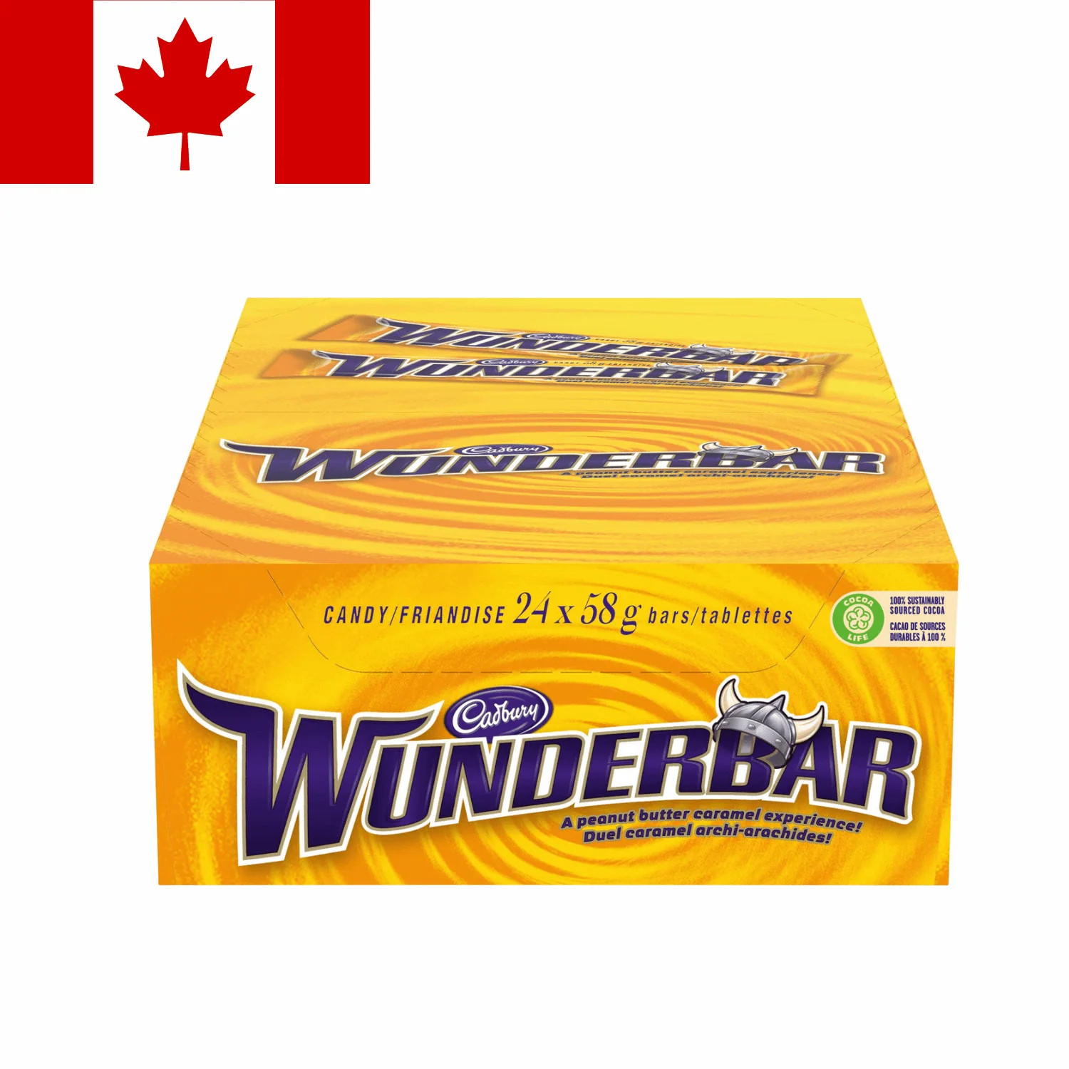 Canadian Wunderbar Chocolate Bars – 24X58G Bars