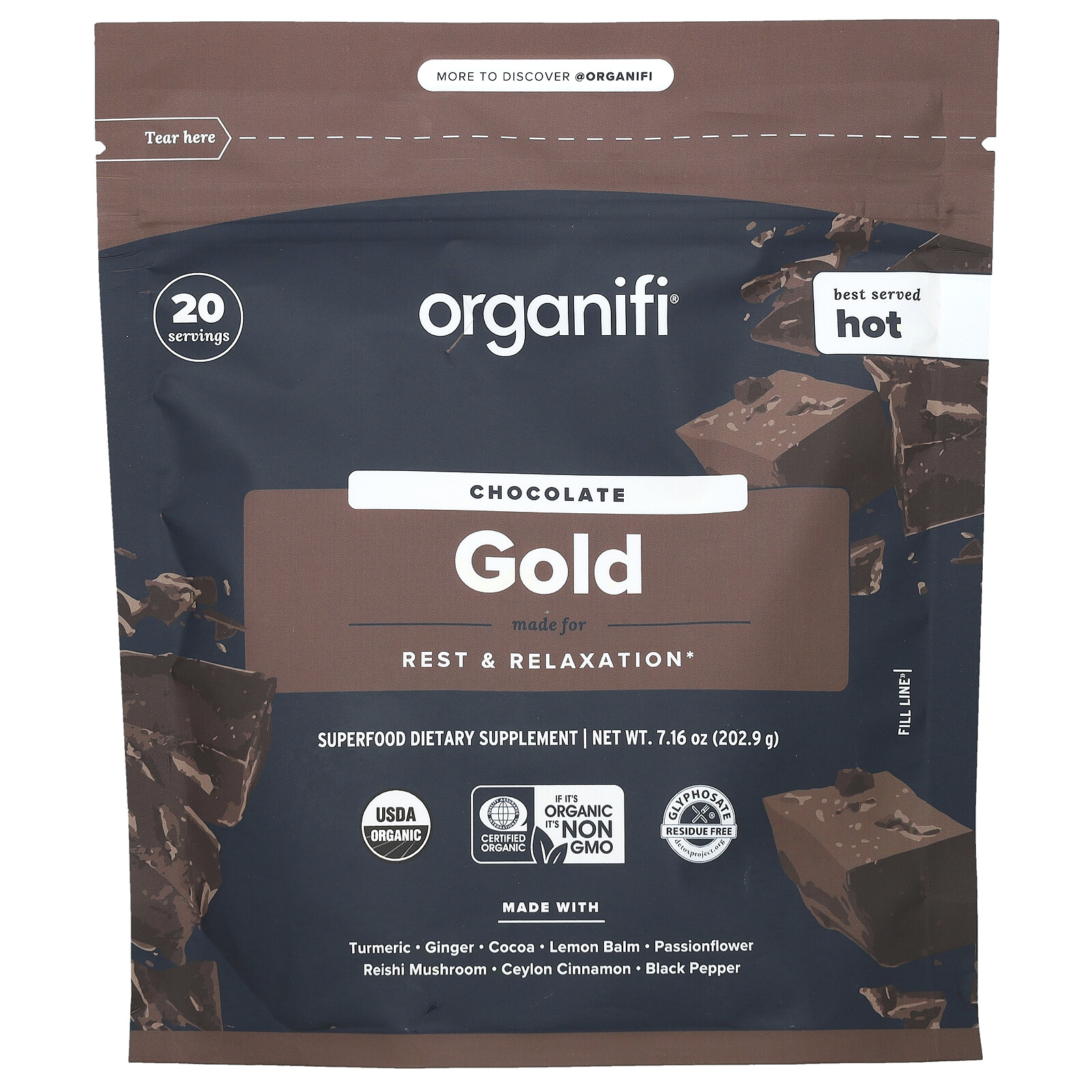Gold, Chocolate, 7.16 oz (202.9 g)