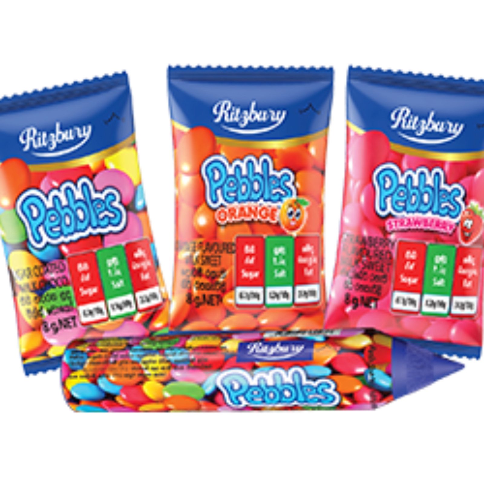 *5X Ritzbury Pebbles SUGAR COATED MILK CHOCO gift Candy🎂*