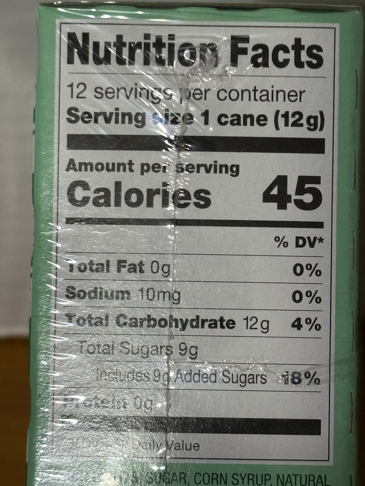 M&M’s Chocolate Mint Flavored Candy Canes 12 Count 45 Calories NEW