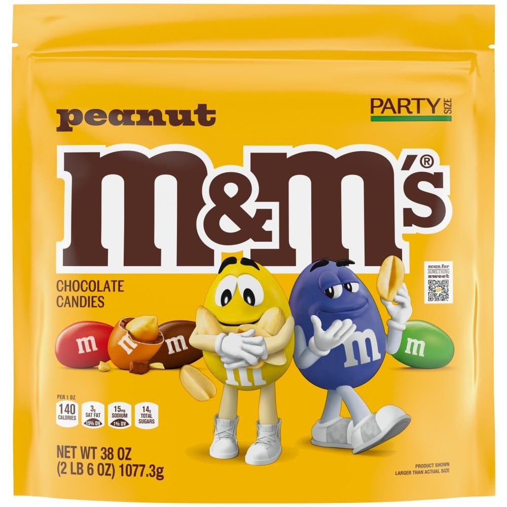 Party Size 38 oz Resealable Bag of Milk Chocolate Peanut Candies – Joyful Treats