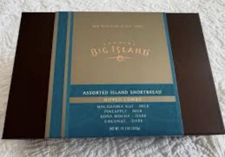 Big Island Candies Chocolate Dipped Shortbread Cookies assorted NEW