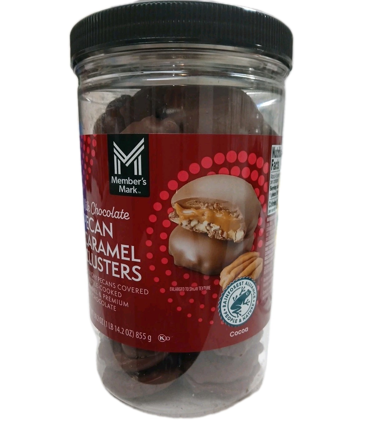 Member’s Mark Milk Chocolate Pecan Caramel Clusters 30.2 Ounce (1 lb 14.2 Oz.)