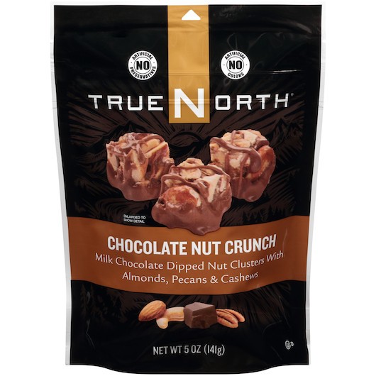True North Chocolate Nut Crunch Clusters, 5 Oz [Pack of 6]