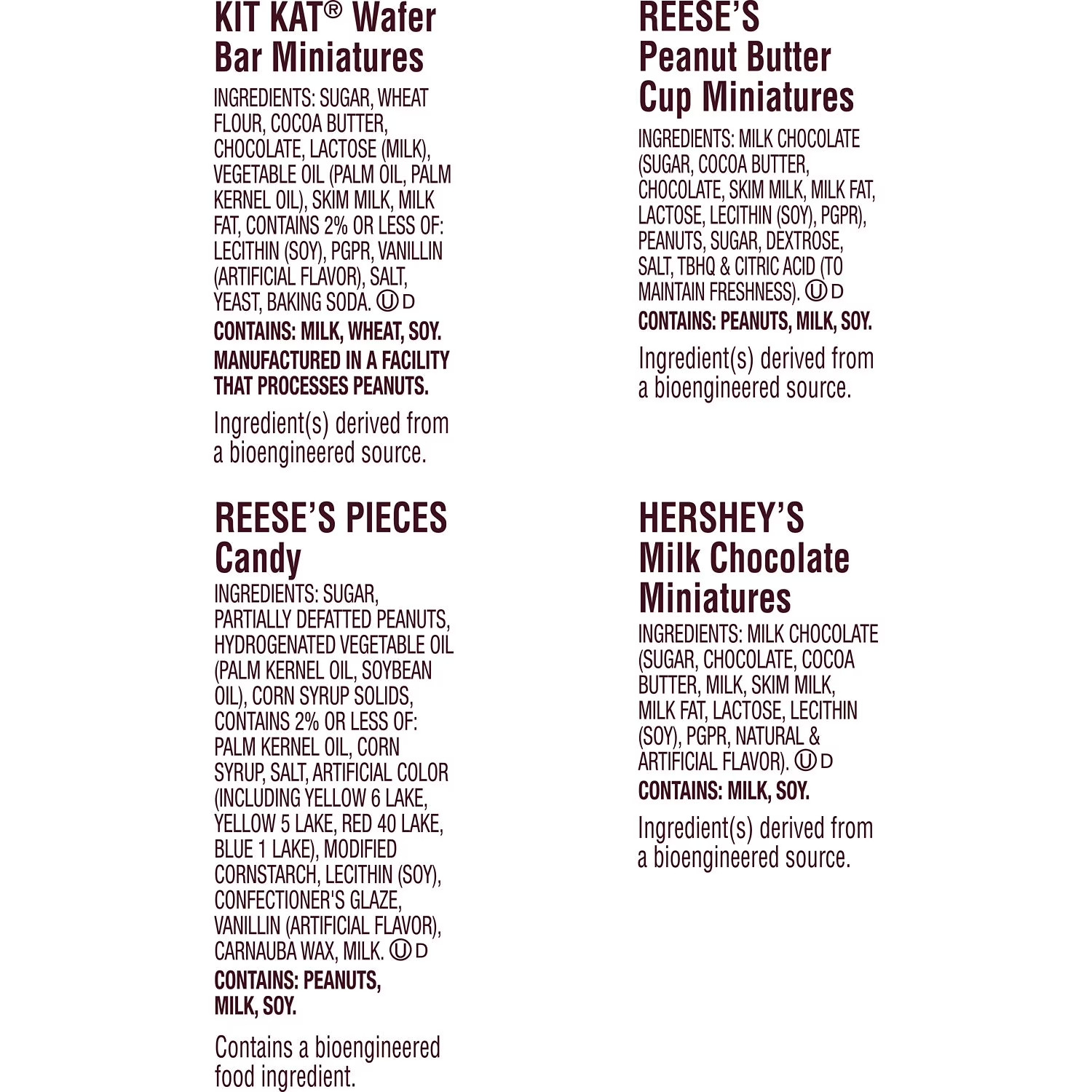 HERSHEY’S KIT KAT REESE’S Assorted Candy Party Pack 30.05 oz Bulk Bag