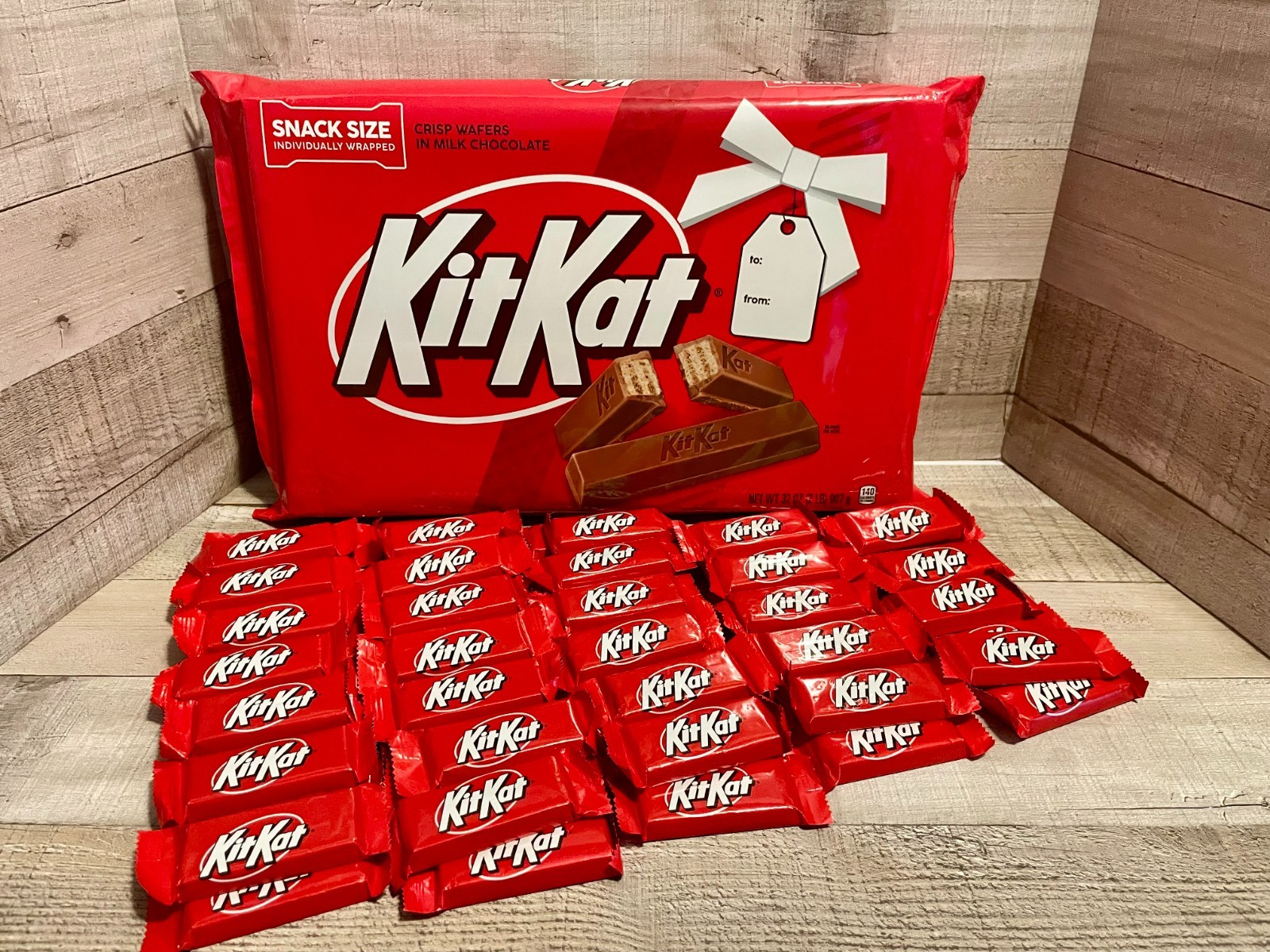 KITKAT Snack Size Bars 124 Bars Individually Wrapped -BB 10/26
