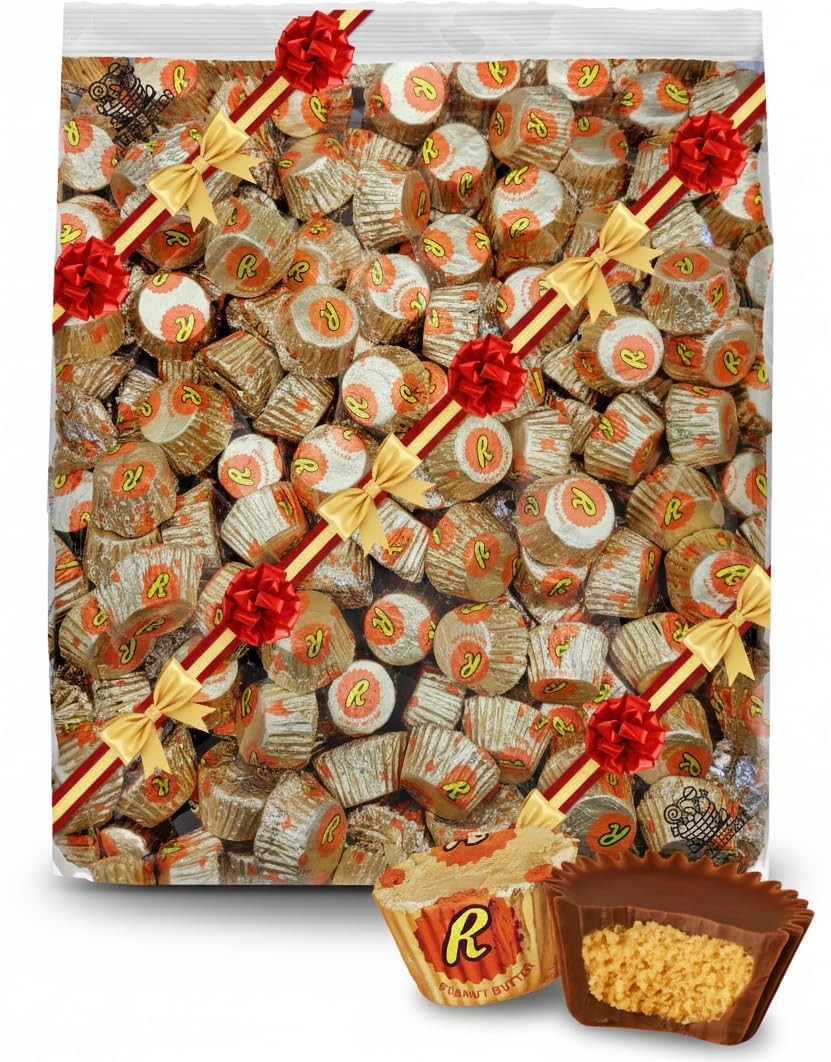 Resse’s Peanut Butter Cups Candy, 2 Pound Bulk Bag (Approx. 85 pcs) – Individ…