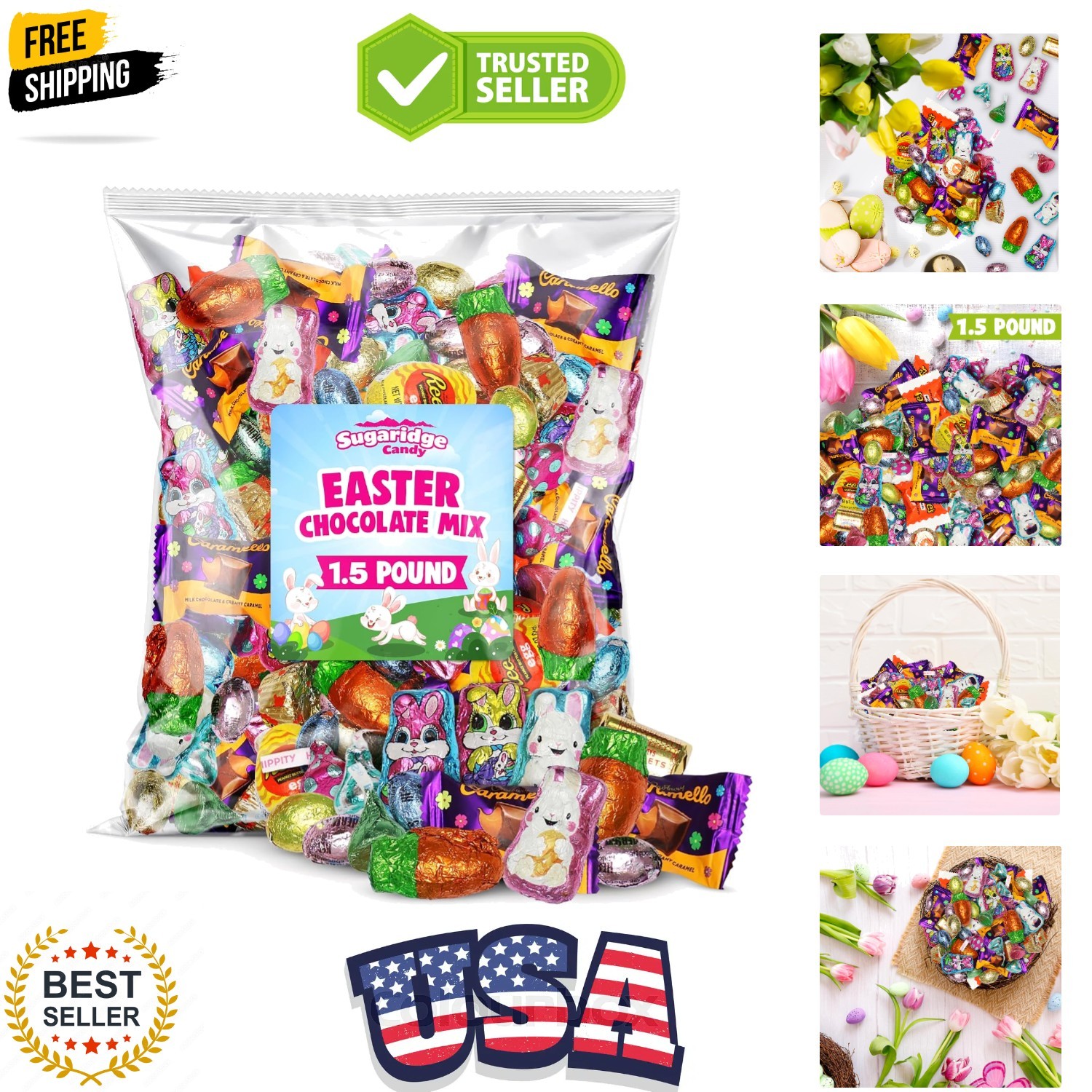 Bulk Chocolate Candy Mix – 1.5 Pound Assorted Individually Wrapped Chocolate …