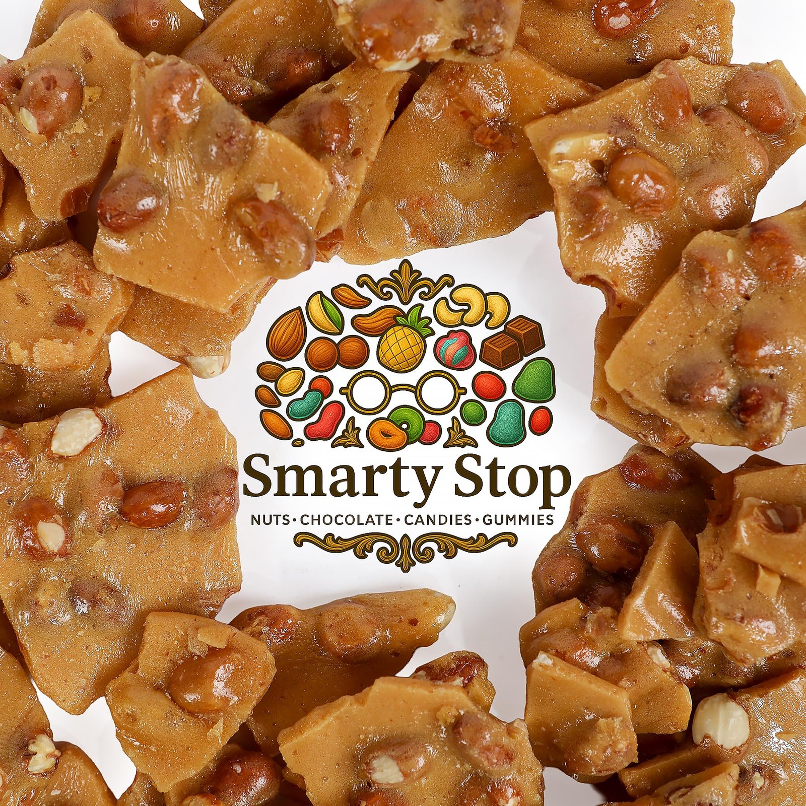 Home Style Peanut Brittle Candy by (1 Pound (Pack of 1))