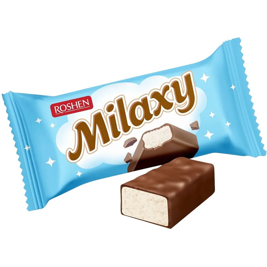 Roshen Milaxy Souffle Candy Cocoa Glaze Creamy Soft Sweet Treat