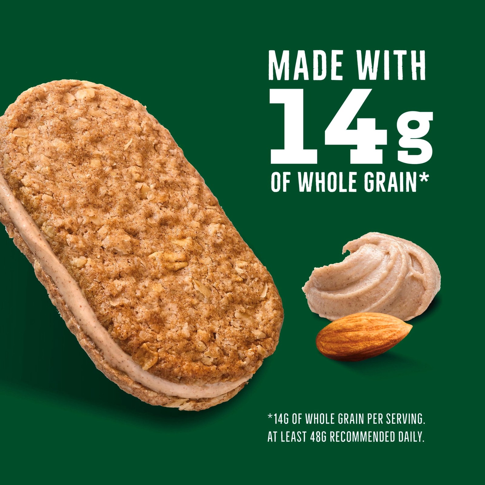 Cinnamon Almond Butter Biscuit Sandwich Snack Bars 10 Count 13.5 oz