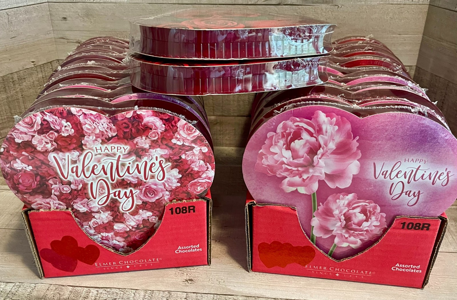 Lot of 20 Valentine Box of Chocolate Truffles 4 oz. Floral Designs – BB 5/27