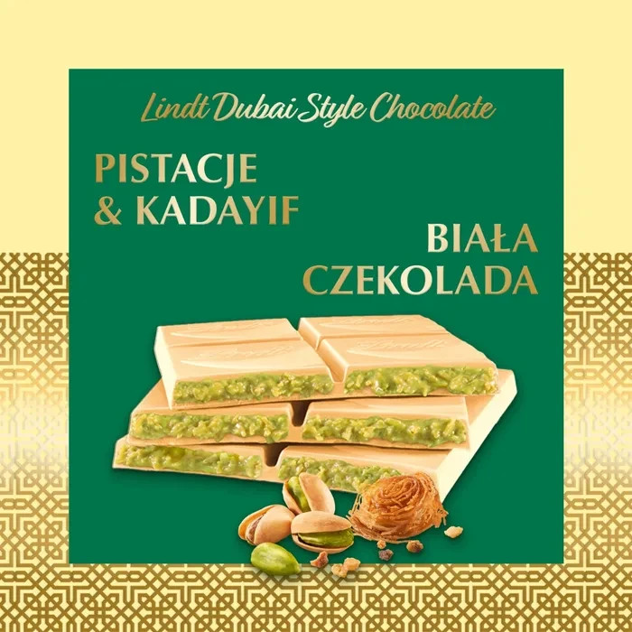 3 x Lindt DUBAI STYLE WHITE CHOCOLATE – Chocolate Block 3 x 150g / 5.29oz