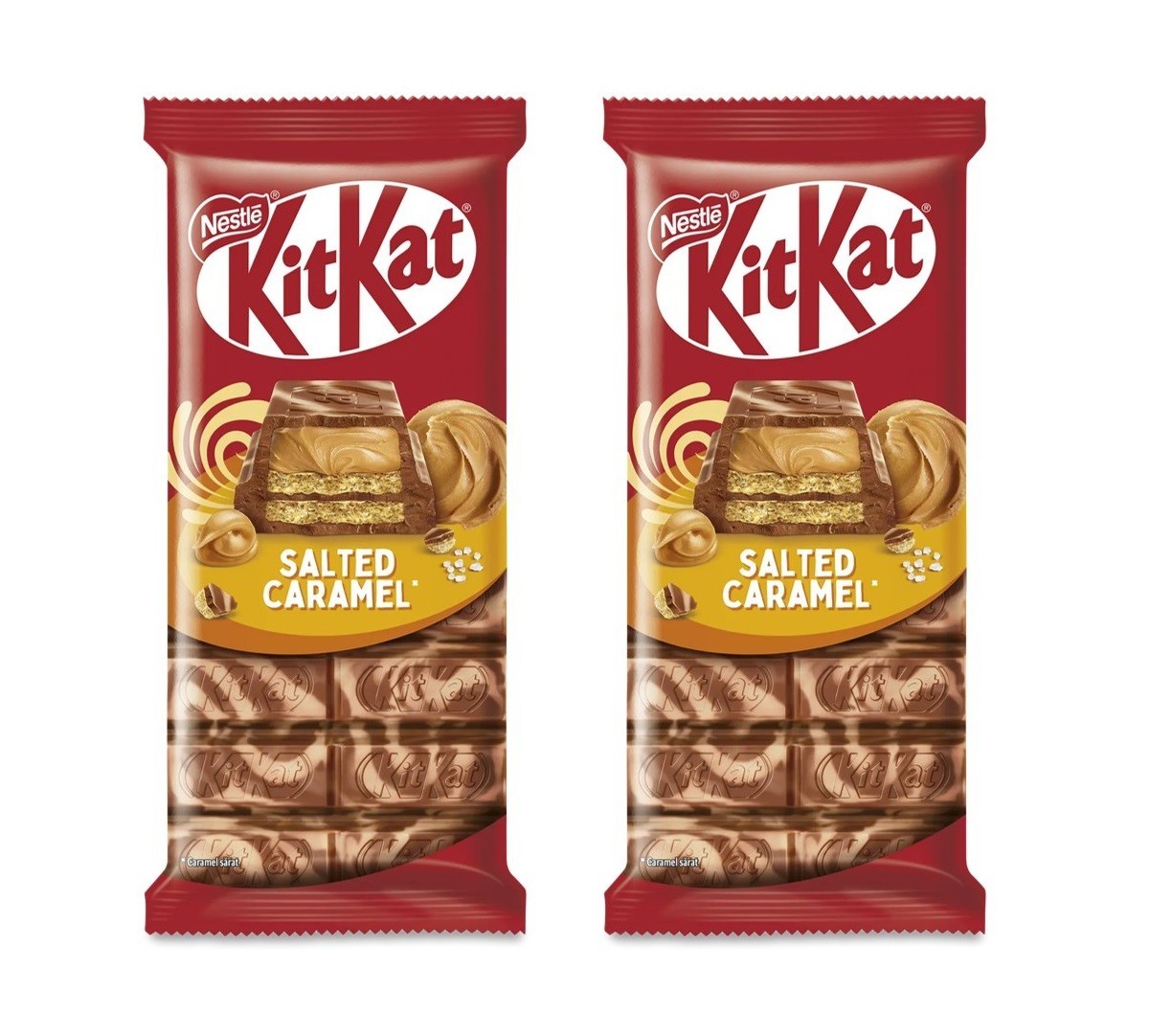 2 Pack Kit Kat Salted Caramel Chocolate Bars 99g Each
