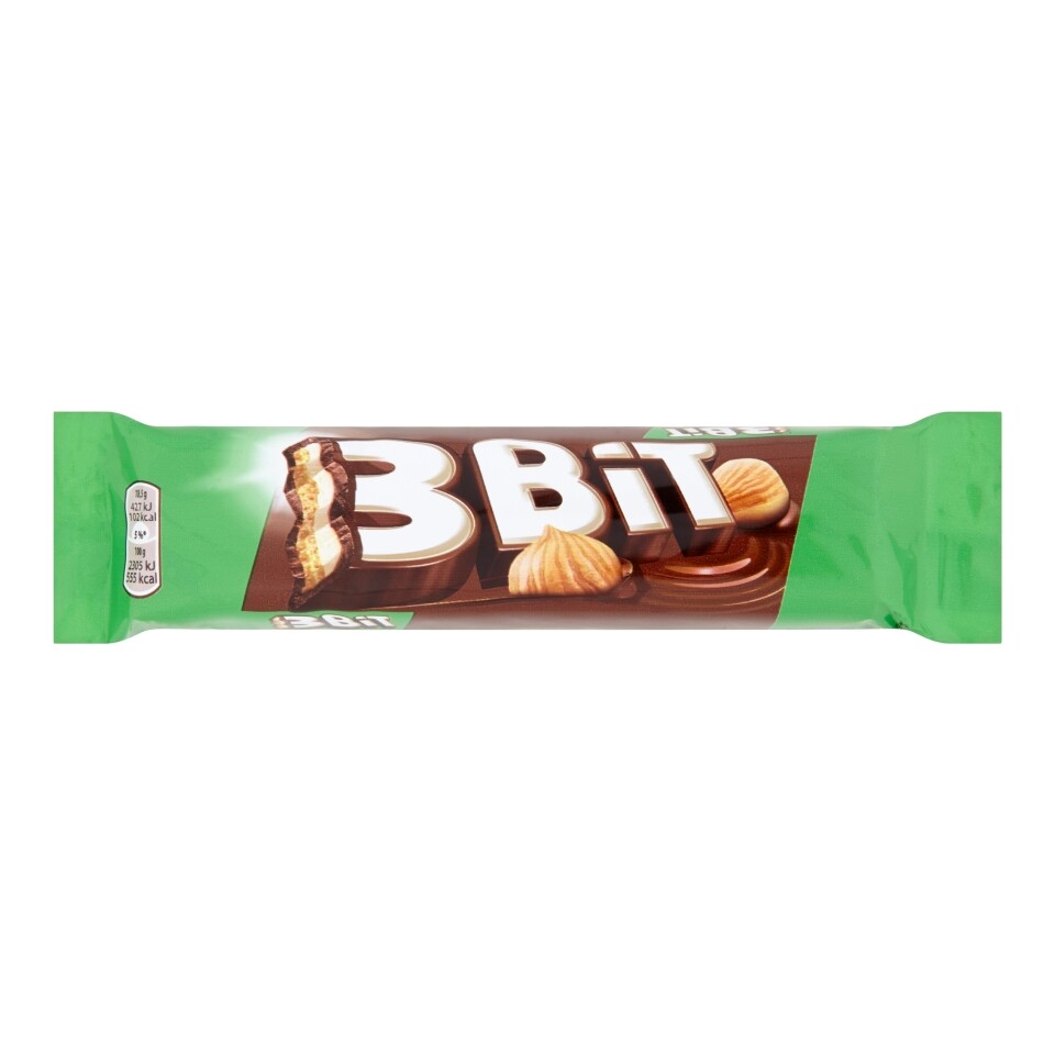 32 3BIT Hazelnut Cream Flavor Chocolate Bars 46g 1.6oz