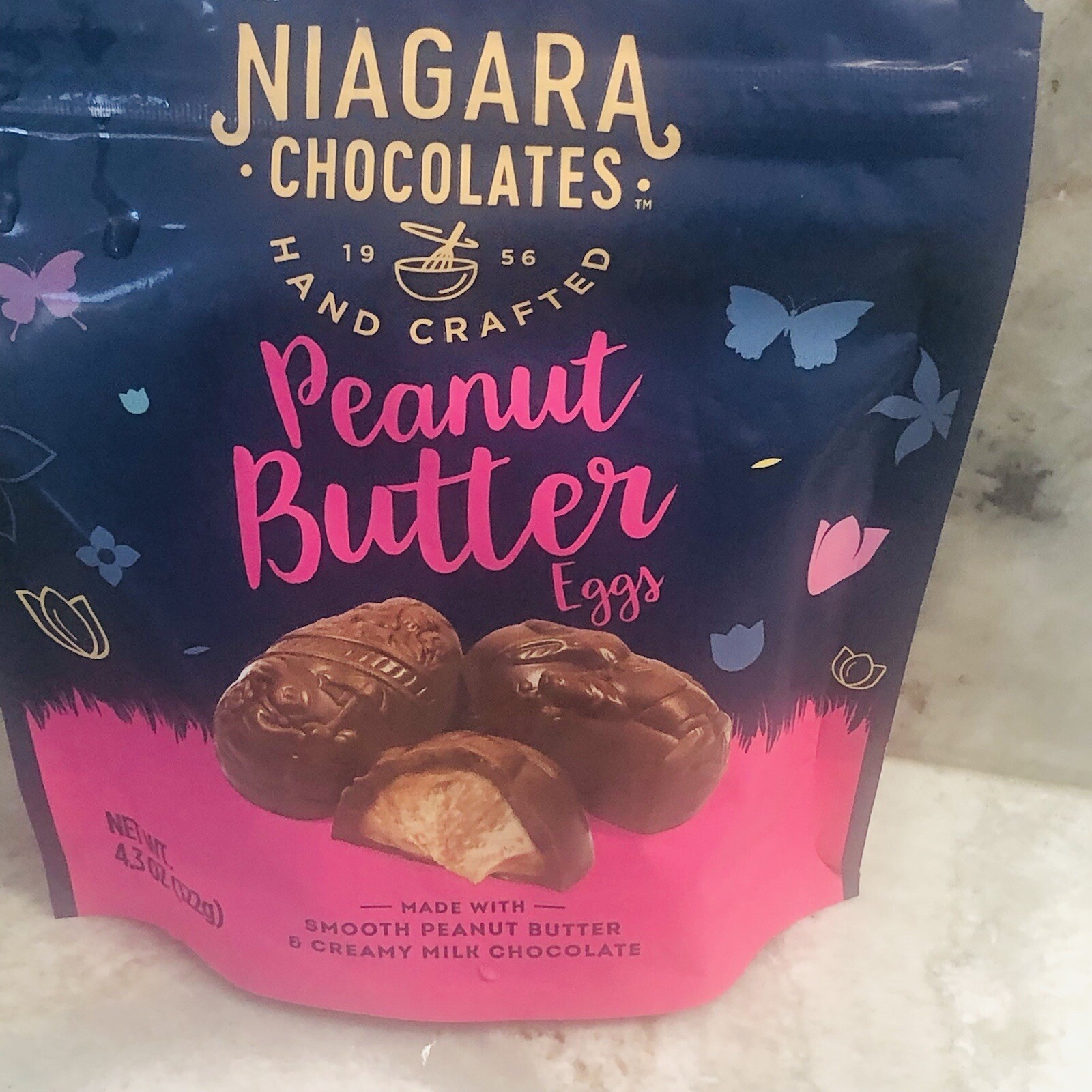 Niagara Chocolates Hand Crafted Peanut Butter Eggs-4.3oz/122g.ShipN24Hours