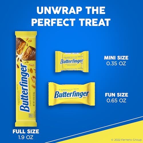 Butterfinger, Bulk 36 Count, Chocolatey, Peanut-Buttery, Full Size