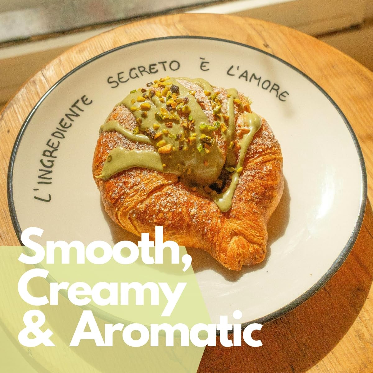Pistachio Cream Spread – Authentic Italian, 45% Sicilian Pistachios, Glass Ja…