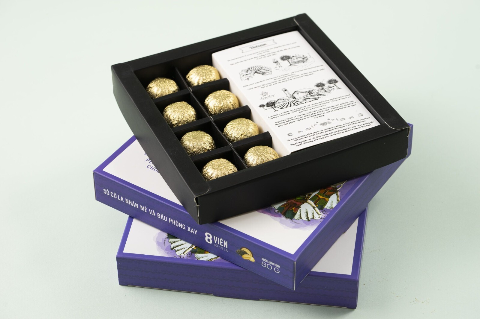 Legendary Chocolatier – Black Sesame And Peanut Butter Chocolate– Vietnam Gifts