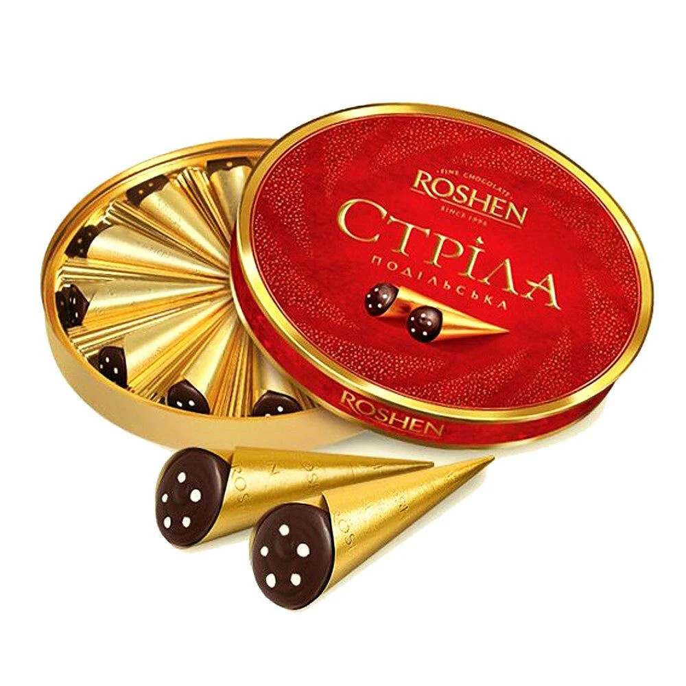 Roshen Strela Chocolate Candy 200g Fresh Ukrainian Gift Стрела Podilskaya Boxed