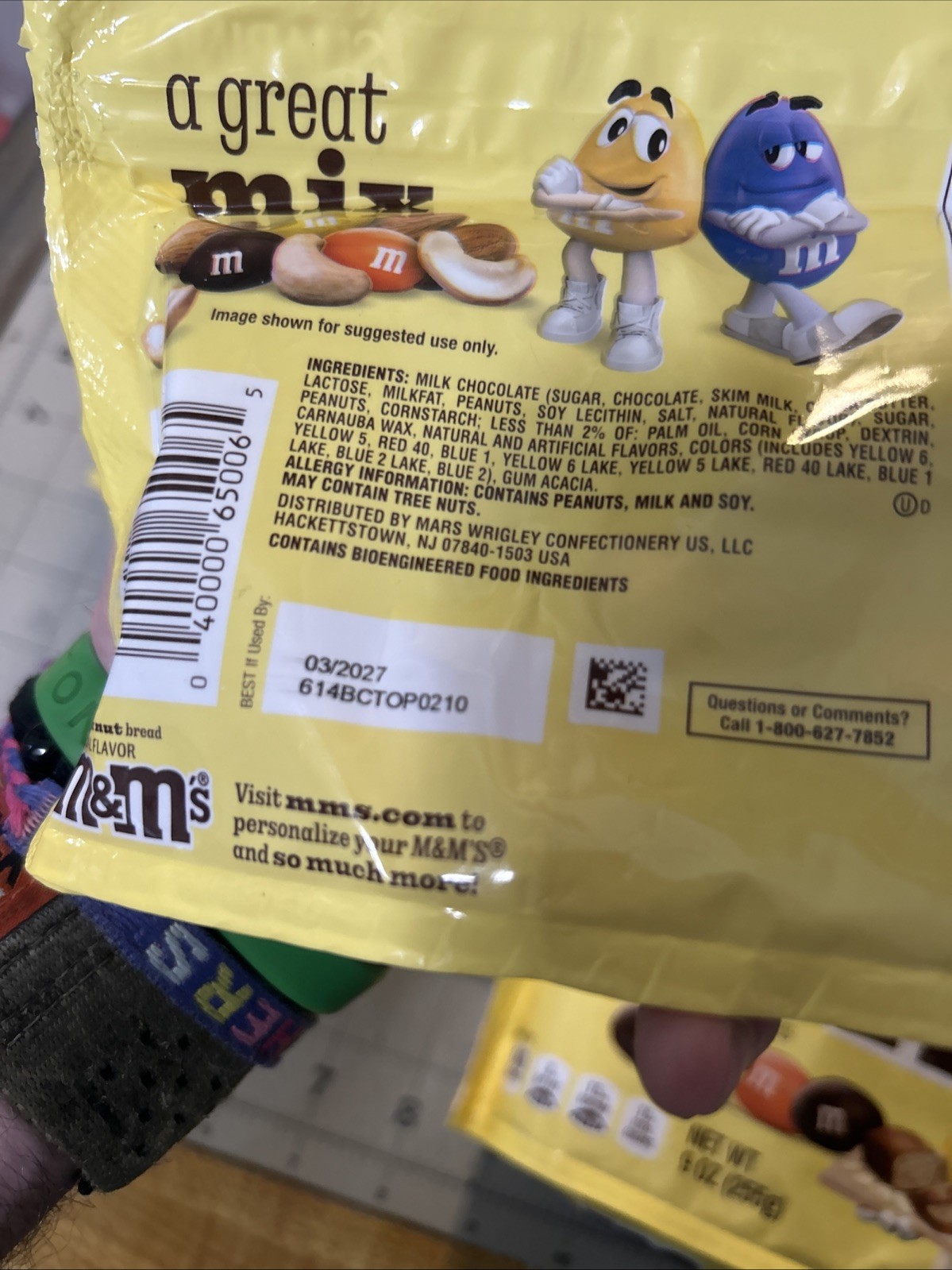 2 x Bags M&M’s Banana Nut 9oz Sharing Size Bags – Limited Edition 3/2027 VHTF