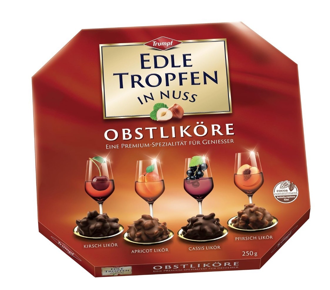 4x Trumpf Edle Tropfen Fruit Liqueurs Brady Pralines 250g – Ship from Germany!