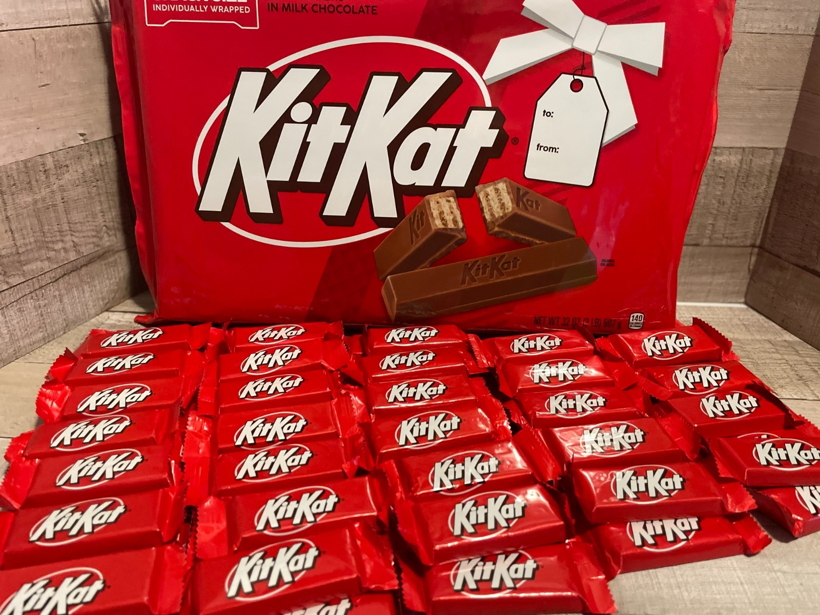KITKAT Snack Size Bars 124 Bars Individually Wrapped -BB 10/26