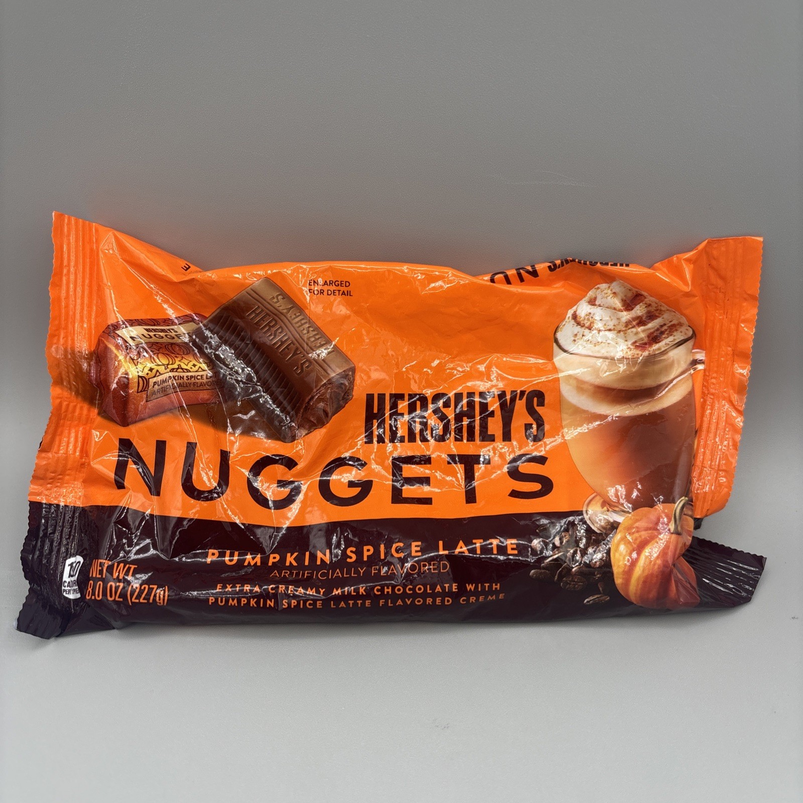Hershey’s Nuggets Pumpkin Spice Latte Flavor 8oz Individual Wrap Halloween Candy
