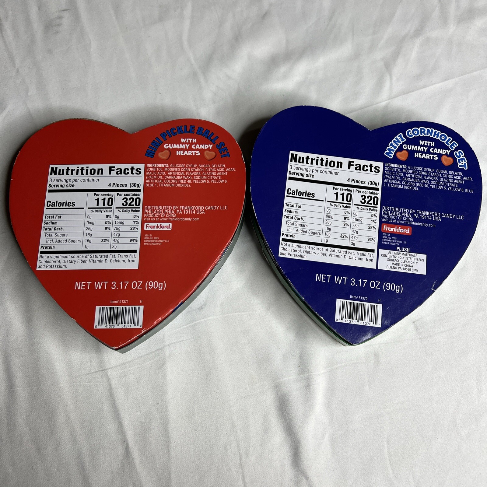 Lot Of 2 Frankford Best Pickleball Partner Shoot Your Shot Cornhole Valentines