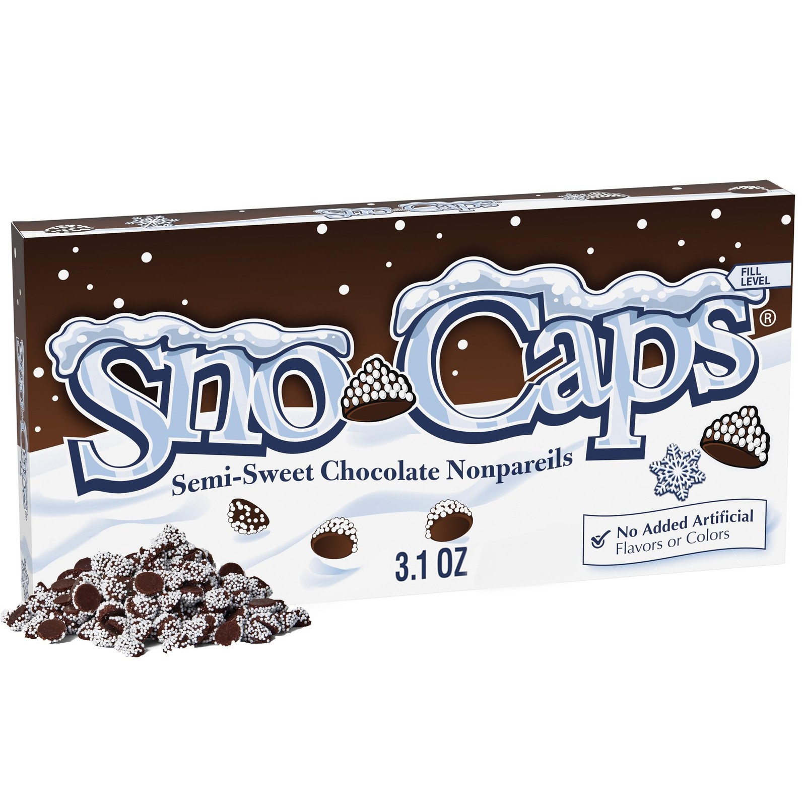 Sno-Caps Semi Sweet Chocolate Nonpareils, Bulk Ferrero Candy, Perfect Valentine’