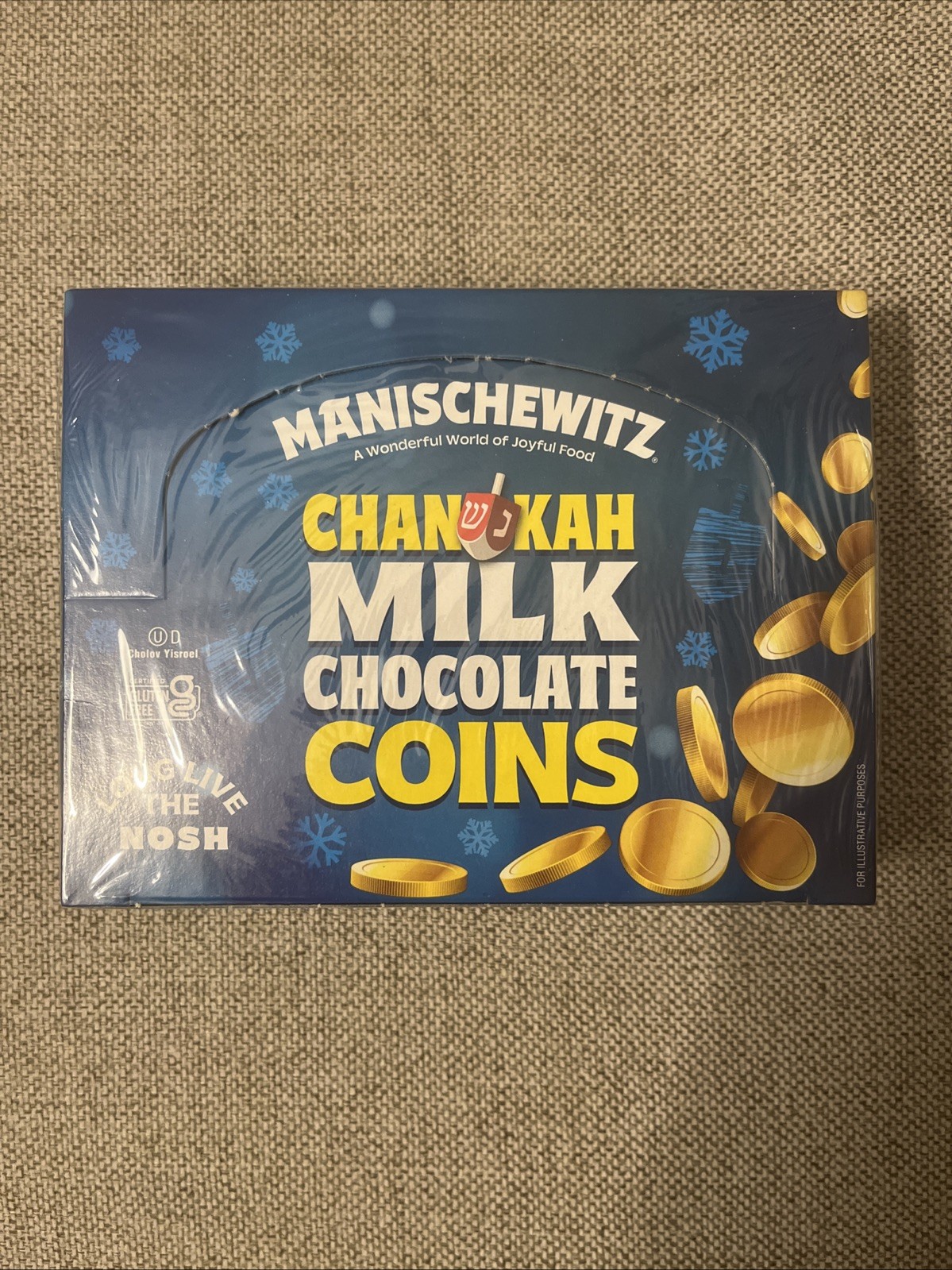 Manischewitz Chanukah Milk Chocolate Coins (Gelt) – Box of 24 Bags Hanukkah