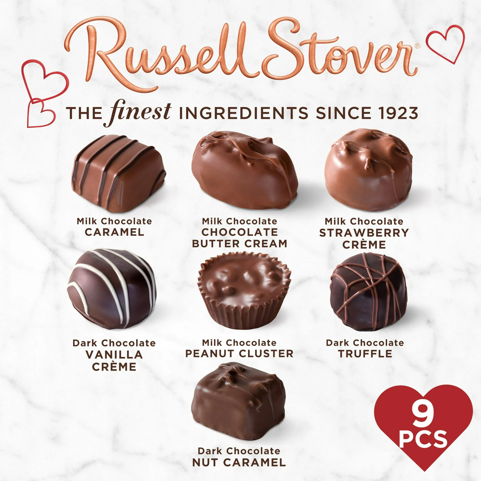 Valentine Heart Shaped Assorted Milk and Dark Chocolate Gift Box