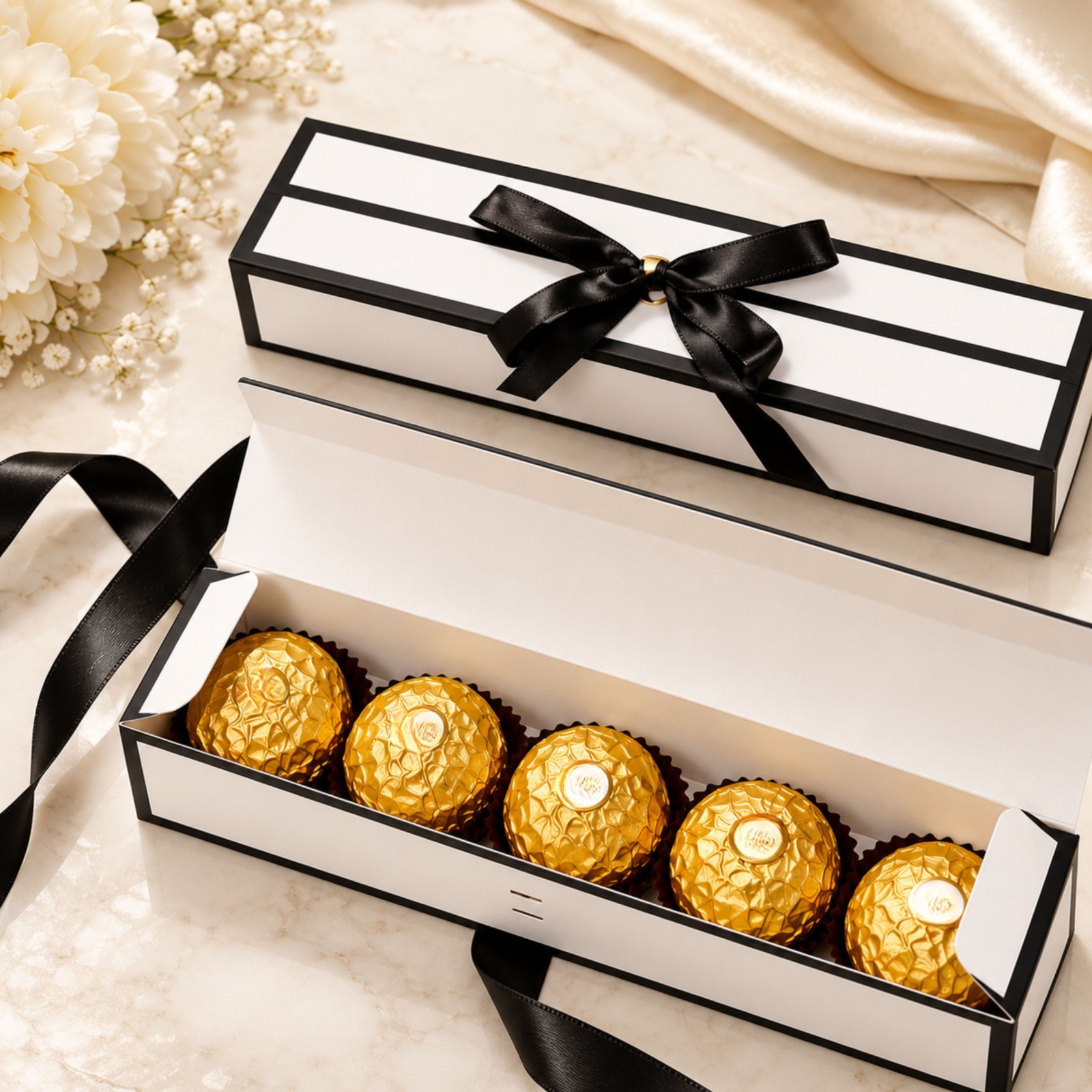 Gourmet Chocolate Gift Box 5 Premium Chocolates Birthday Thank You Gift Set