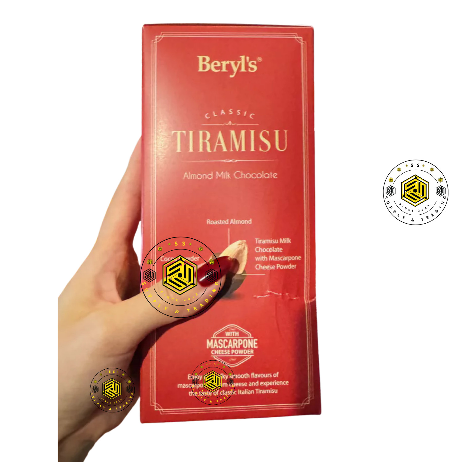 Beryl’s Classic Tiramisu Almond Milk Chocolate 180g