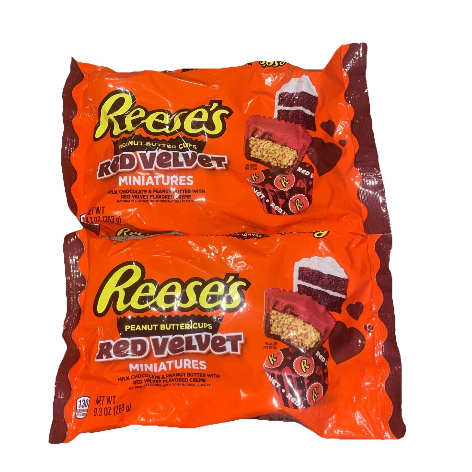 2x Reese’s Miniatures Red Velvet Flavored Peanut Butter Cups 9.3oz Bag