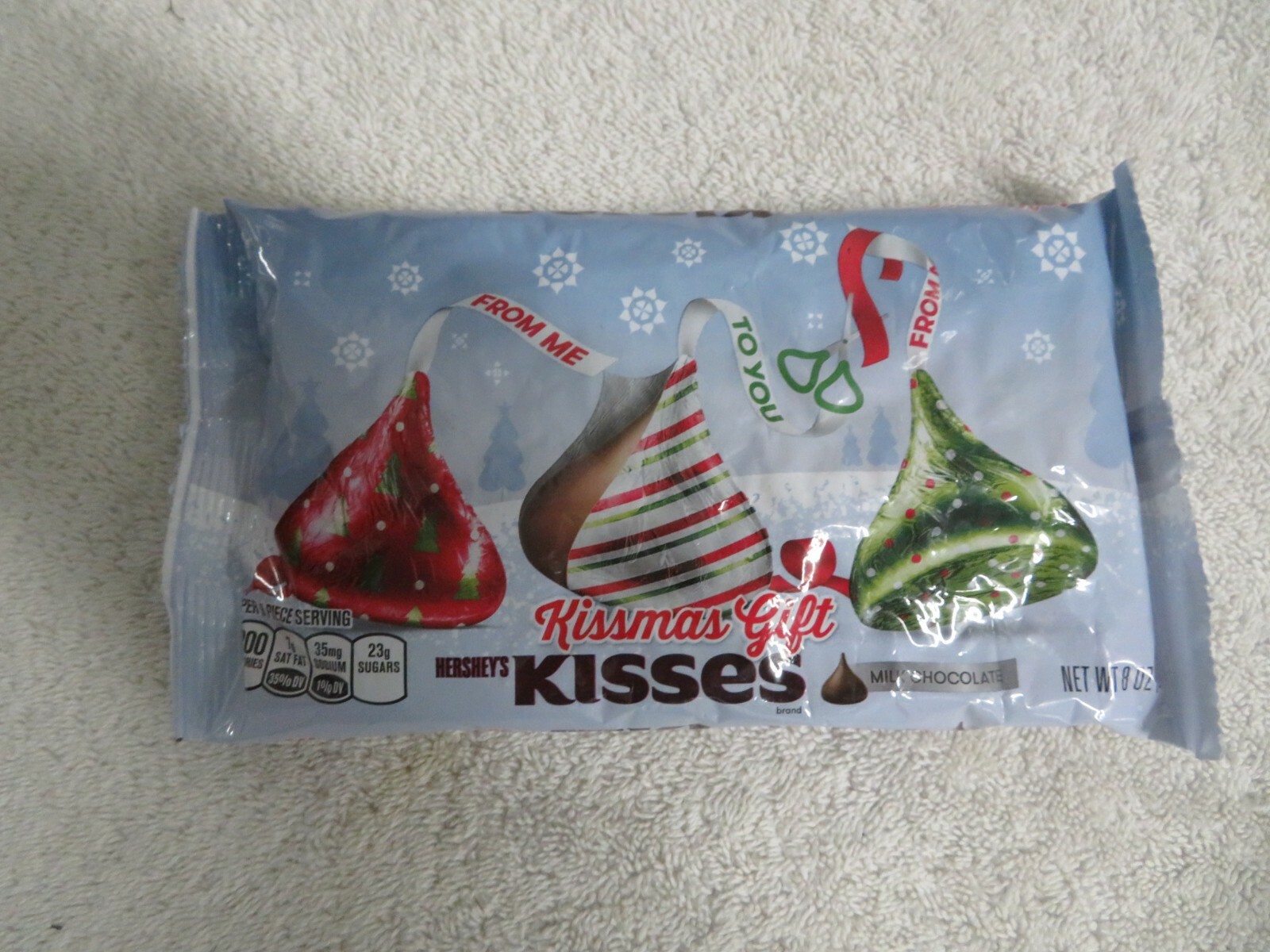 (5) Bags Hershey’s Kissmas Gift Milk Chocolate Kisses 8 Oz Each (2.5 lb Total)