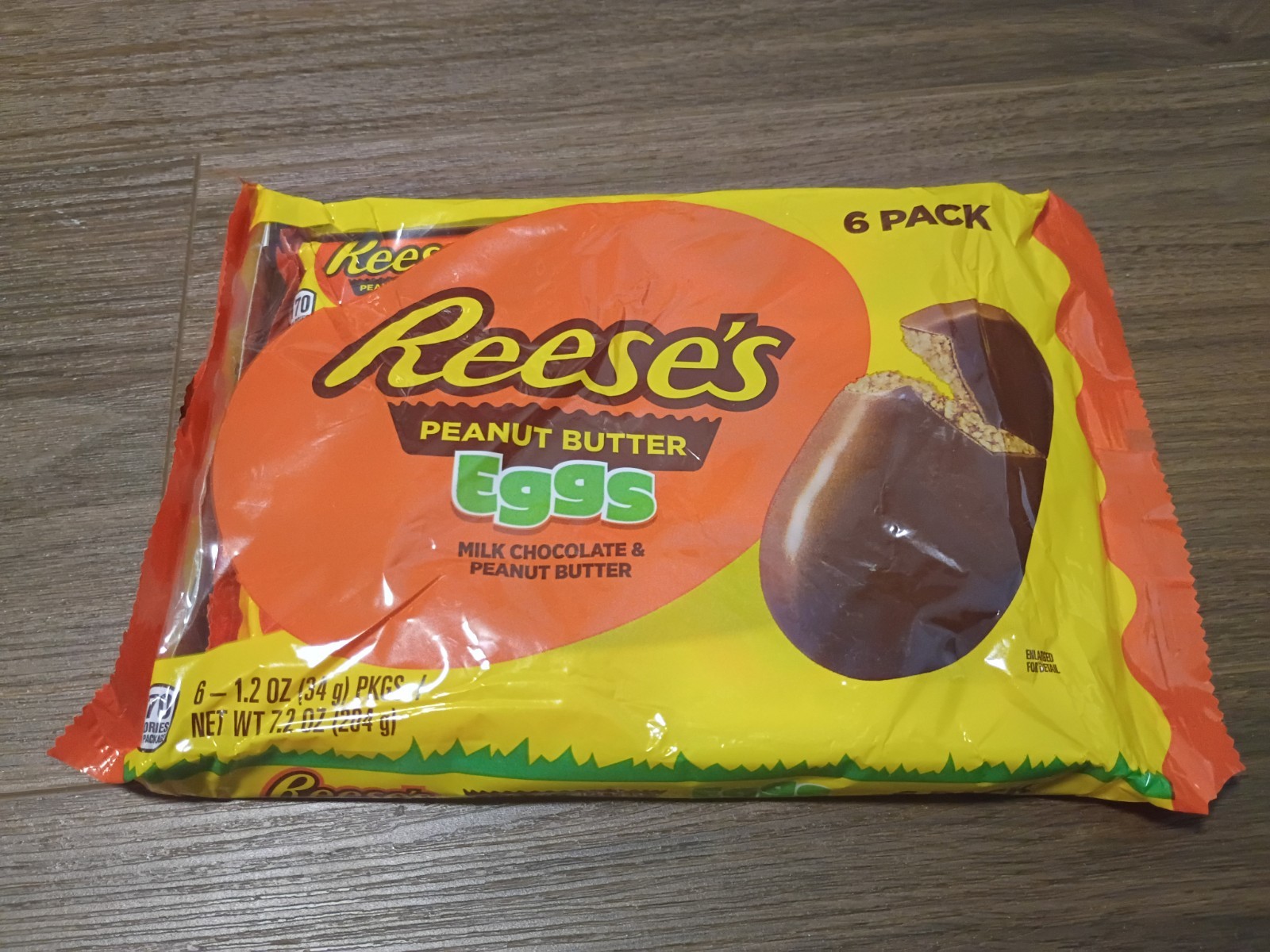 Reese’s Milk Chocolate Peanut Butter Easter Eggs 6 Pack 1.2oz Candy EXP 10/2026