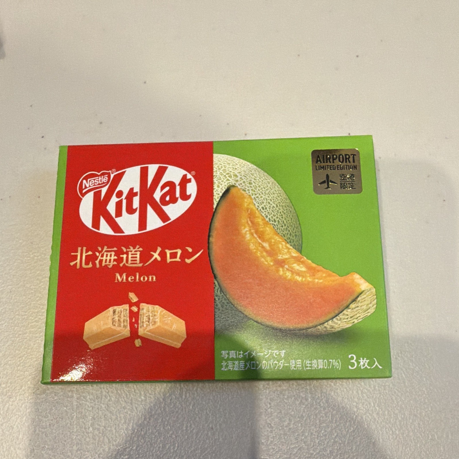 Japanese Hokkaido Melon Kit Kat Chocolate Box Of 3 Mini Bars (US SELLER)