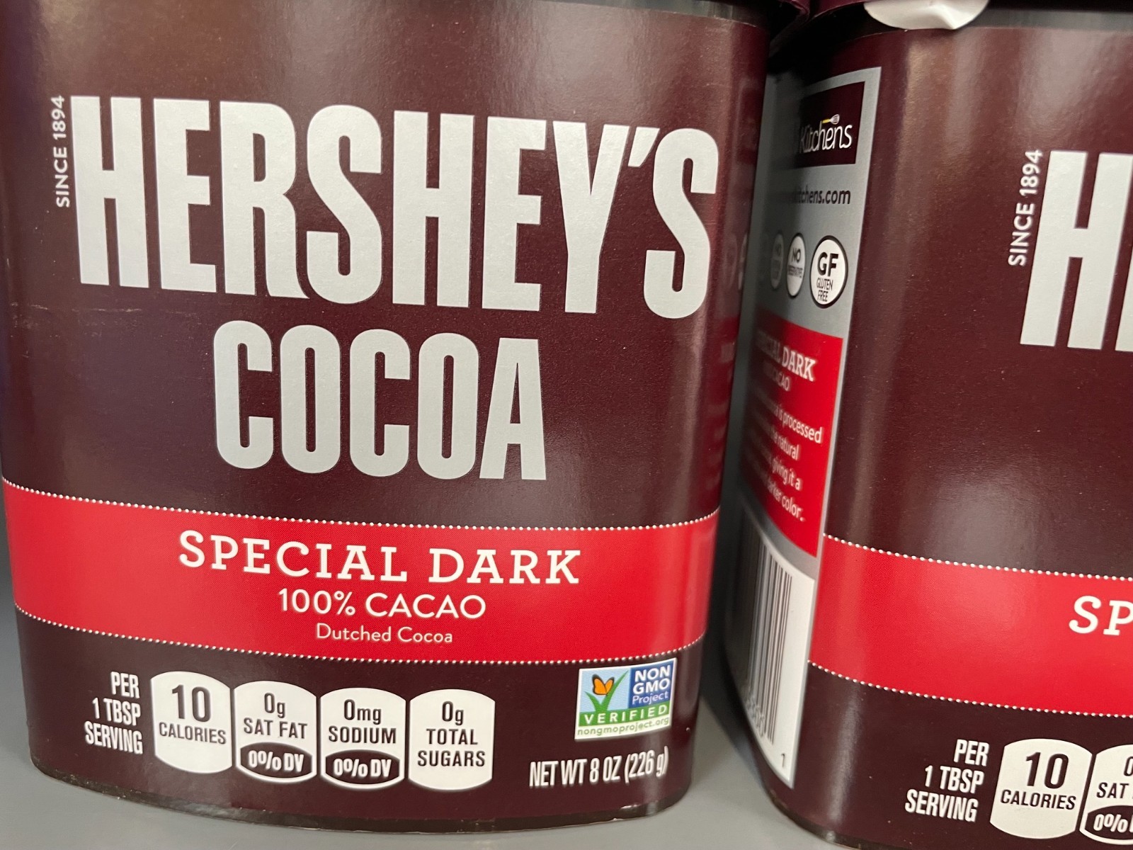5 Pack Hershey’s Special Dark Dutched Cocoa Powder 8 oz 100% Cacao Gluten Free